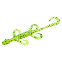 Big Eye Spinnerbaits Chartreuse Pepper 6" Lizard Soft Baits