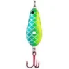 Big Eye Spinnerbaits Ice Fishing Emerald Glow Spoon 2 Big Eye Spinnerbaits Ice Fishing Emerald Glow Spoon