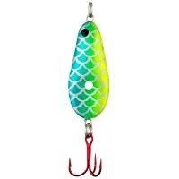 Big Eye Spinnerbaits Ice Fishing Emerald Glow Spoon