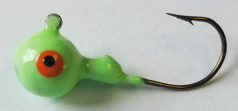 Big Eye Spinnerbaits Glow Round Head Jig Jigs 3 Big Eye Spinnerbaits Glow Round Head Jig Jigs