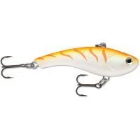 Big Eye Spinnerbaits Ice Fishing Orange Tiger UV Slab Rap