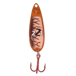 Big Eye Spinnerbaits Org/Org Glow 221 Flutter Spoon