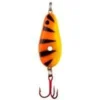 Big Eye Spinnerbaits Ice Fishing Orange Tiger Glow Spoon 2 Big Eye Spinnerbaits Ice Fishing Orange Tiger Glow Spoon