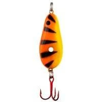 Big Eye Spinnerbaits Ice Fishing Orange Tiger Glow Spoon