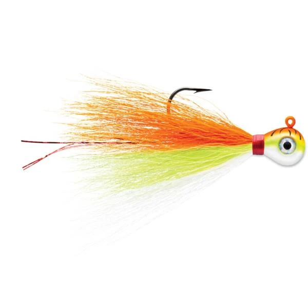 Rapala Orange Fire Bucktail Jig 1/4 3 Rapala Orange Fire Bucktail Jig 1/4