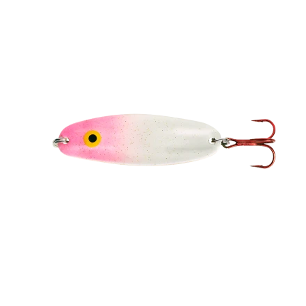 Big Eye Spinnerbaits Pink Glow Quiver Spoon 3 Big Eye Spinnerbaits Pink Glow Quiver Spoon