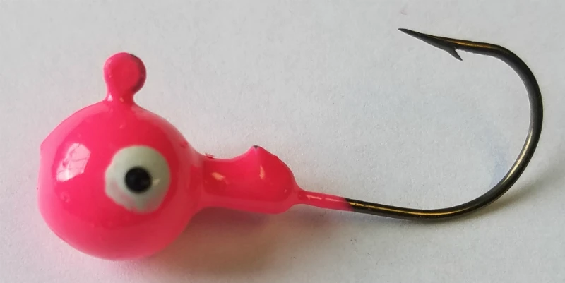 Big Eye Spinnerbaits Jigs Pink Round Head Jig 3 Big Eye Spinnerbaits Jigs Pink Round Head Jig