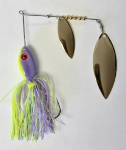 Big Eye Spinnerbaits Purple-Chartreuse/Gold Spinnerbaits