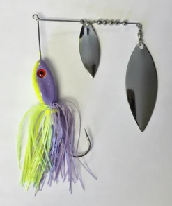 Big Eye Spinnerbaits Purple Chartreuse/Silver Spinnerbait
