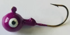 Big Eye Spinnerbaits Purple Round Head Jig