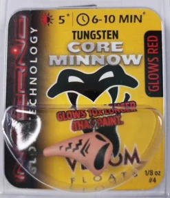 Big Eye Spinnerbaits Inferno Red Core Minnow Ice Fishing