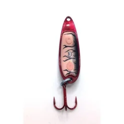 Big Eye Spinnerbaits Red/Red Glow 221 Flutter Spoon