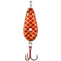 Big Eye Spinnerbaits Red Scale Glow Spoon Ice Fishing