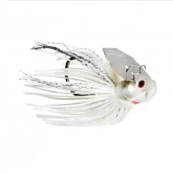 Big Eye Spinnerbaits Bass Lures White Silver Melee Bladed Jig