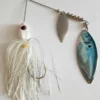 Big Eye Spinnerbaits White/Silver Real Image Blades