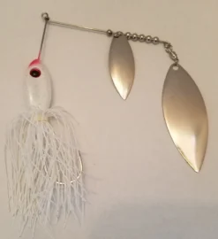 Big Eye Spinnerbaits White/Silver Spinnebaits