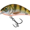 Big Eye Spinnerbaits 3.5 Yellow Holographic Perch Rattlin Hornet